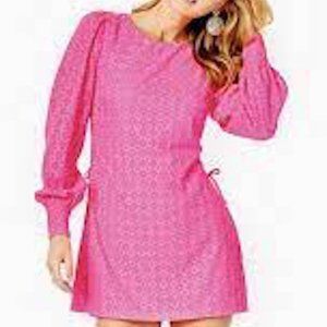NWT Lilly Pulitzer Aisha Romper Pink Isle Eyelet 6